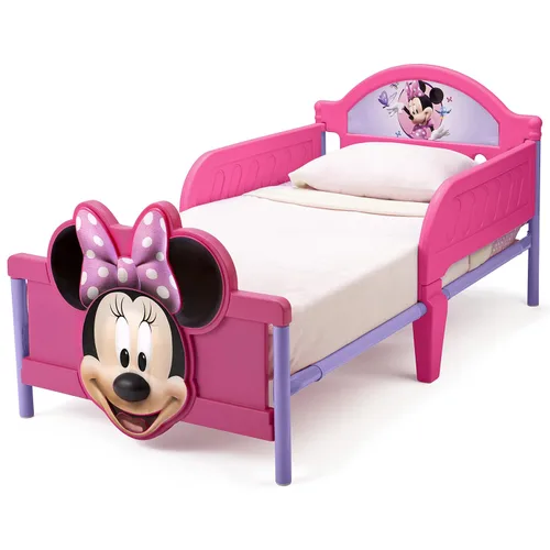 Miniatura 3 de Delta Children - Cama infantil de niños pequeños con cabecero 3D, modelo Minnie Mouse de Disney