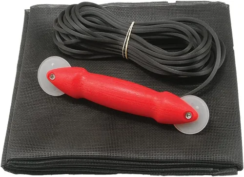 Prime-Line P 7542 Kit de reparación de puerta mosquitera con herramienta rodante – Reemplaza la pantalla en ventanas o puertas de patio, paño de