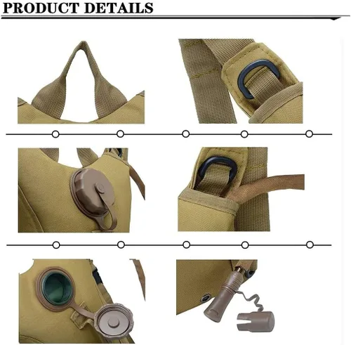 Miniatura 3 de Bolsa de agua táctica de 3L para vejiga, mochila de camello para senderismo al aire libre, camping, militar, portátil, hidratación, bolsa