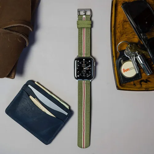 Miniatura 3 de BARTON WATCH BANDS - Correas de reloj de nailon de estilo militar compatibles con modelos de Apple Watch - 1, 2, 3, 4, 5, 6, 7, 8, 9, 10, SE, Ultra
