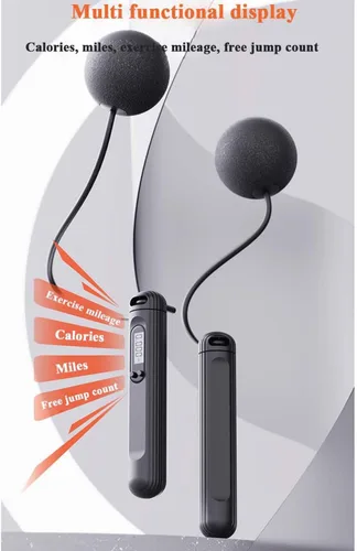 Miniatura 3 de Cuerda de saltar inalámbrica con contador para fitness, cuerda de saltar inteligente ajustable para hombres, mujeres, niños, boxeo de velocidad al
