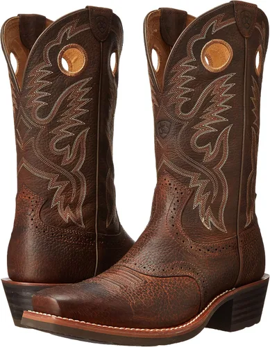 Miniatura 11 de Ariat Heritage Roughstock - Botas de trabajo de cuero con punta cuadrada para hombre