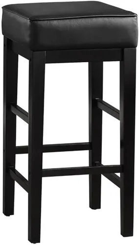 Miniatura 4 de Lexicon Wrigley Pub Taburete de altura (juego de 2), 30.5 pulgadas SH, negro