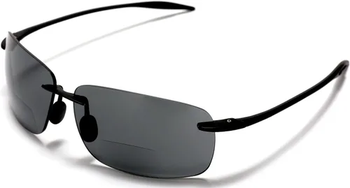 Miniatura 2 de SAMBA SHADES Maui Sports Navigator - Lentes de sol bifocales para hombres y mujeres, ultra flexibles TR90, color negro +2.25