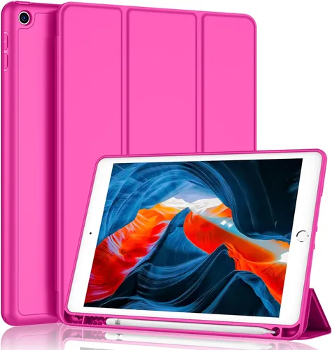 Miniatura 20 de iMieet - Funda para iPad de 9ª generación 2021/iPad de 8ª generación 2020 de 10.2 pulgadas con soporte para lápices, funda para iPad de 7ª