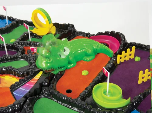 Miniatura 2 de Game Zone Arcade Mini Golf - Juego de mini golf interactivo de mesa con 9 hoyos y obstáculos móviles para 1-4 jugadores de 6 años en adelante