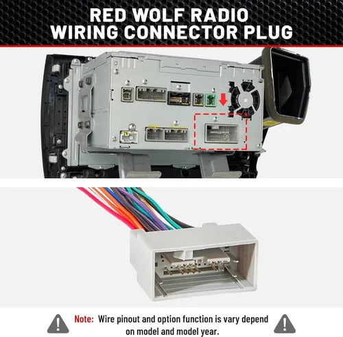 Miniatura 3 de RED WOLF Arnés de radio de coche con adaptador de antena para Honda Civic 2012-2015, para 2013-2020 Acura ILX Instalar unidad principal de radio