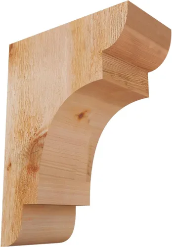 Miniatura 18 de Ekena Millwork COR04X12X12NEB00RWR 4 pulgadas de ancho x 12 pulgadas de profundidad x 12 pulgadas de alto New Brighton Rough Sawn Corbel, cedro rojo