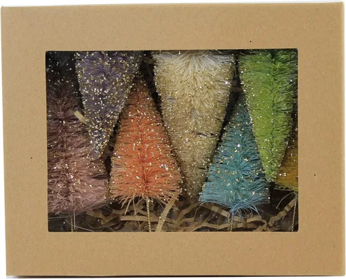 Miniatura 4 de Bethany Lowe Diseños Pastel Rainbow Botella Cepillo Bosque Retro Pascua Decoración, Juego de 7