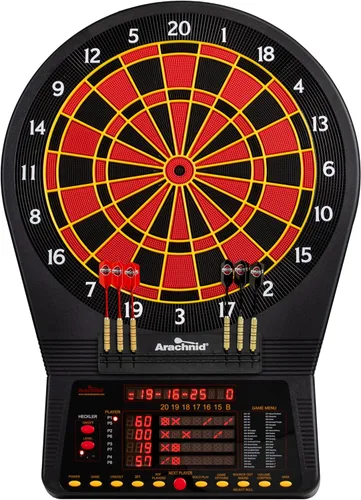 Arachnid Cricket Pro Tournament-Quality Electronic Dartboard up to 40 Games and 315 Variations (Including Popular Cricket Modes)
