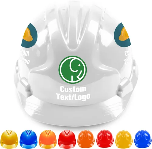 Miniatura 13 de Cascos de seguridad personalizados para hombres, casco de construcción de logotipo personalizado Azul