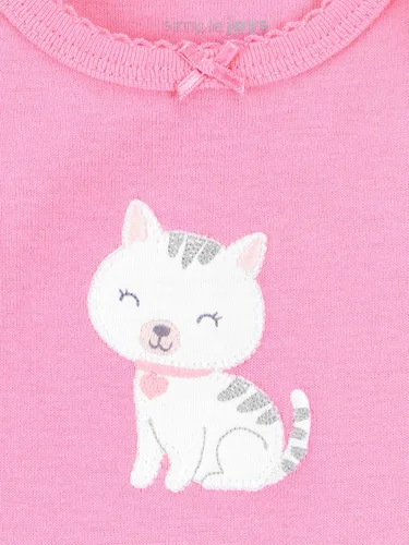 Miniatura 3 de Simple Joys by Carter's - Paquete de 6 mamelucos de manga corta para bebés niña