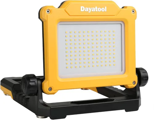 4000 lúmenes Luz de trabajo LED magnética inalámbrica, compatible con Dewalt Makita 20V Milwaukee 18V m18 Batería de litio recargable para