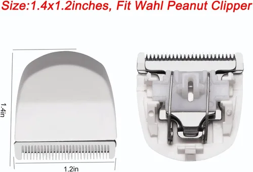 Miniatura 2 de 2 cuchillas de repuesto profesionales de cacahuete a presión #2068-300, compatibles con cortadoras de pelo de cacahuete