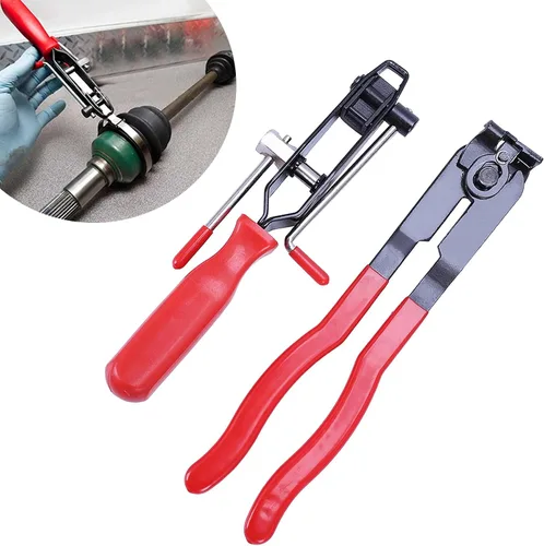 Miniatura 8 de Alicates de Abrazadera de Funda de Eje de Junta CV, Juego de Herramientas de Abrazaderas de Funda CV Automotriz, Alicates de Abrazadera de Manguera
