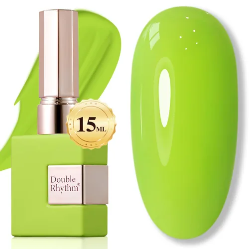 Miniatura 47 de Double Rhythm 15ml de esmalte de uñas en gel, color puro, mismo color, misma botella, esmalte de uñas de remoción para arte de manicura en salón