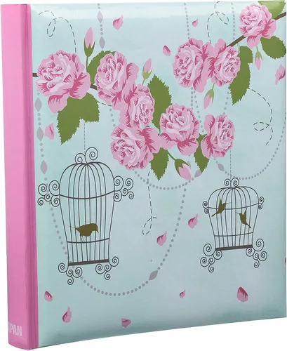 Arpan Álbum de fotos grande de 5 x 7 pulgadas para 200 unidades, regalo ideal x 1 (estilo vintage de jaula rosa Shabby Chic)