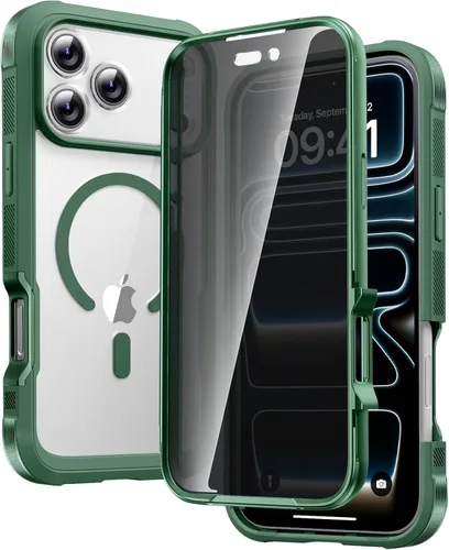 Miniatura 144 de Diaclara - Funda compatible con iPhone 11, carcasa resistente de cuerpo completo con protector de pantalla integrado sensible al tacto y Transparente