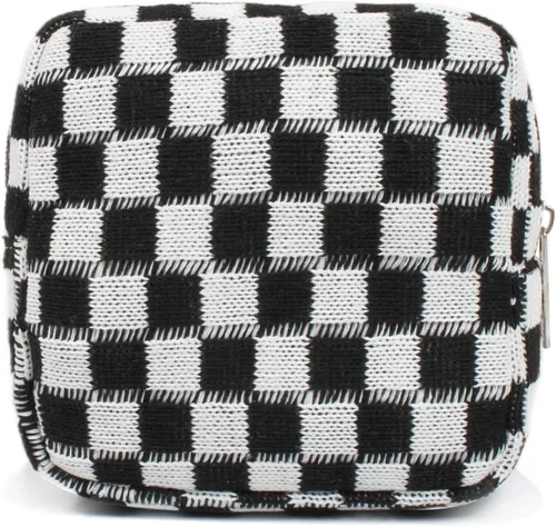 Miniatura 21 de 2 mini bolsas de maquillaje, pequeñas bolsas de maquillaje para bolso, bolsa de cosméticos con bolsillos deslizantes, pequeña bolsa de aseo de viaje