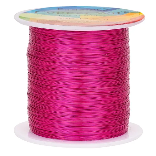 Miniatura 38 de Alambres de cobre resistentes al deslustre de 65.6 pies, alambre de cobre para electrocultura en jardinería, alambre de cobre de calibre 16, cables