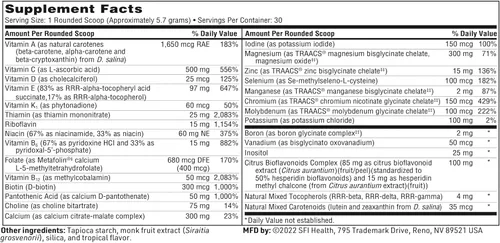 Miniatura 5 de Klaire Labs SFI Health VitaSpectrum - Polvo multivitamínico/mineral para niños con 23 nutrientes esenciales, sabor tropical para niños, sin cobre