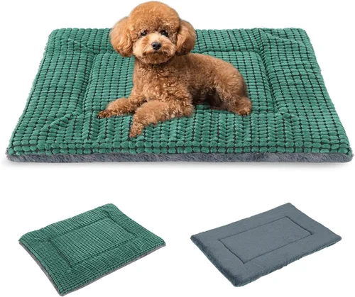 Miniatura 18 de BVAGSS XH079 - Almohadilla reversible para jaula de perro, de espuma viscoelástica, suave, cálida, lavable a máquina, colchón para perreras