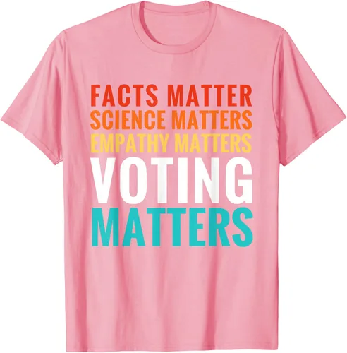 Miniatura 56 de Facts Matter Science Matters Voting Matters - Camiseta demócrata liberal, Negro, S