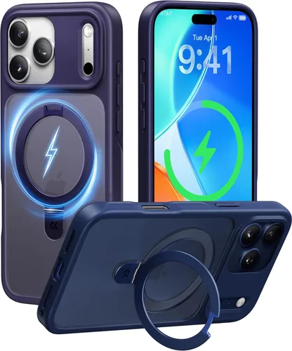 Miniatura 12 de CASEKOO- Funda para iPhone 15 c/soporte magnético invisible [protecc. militar contra caídas] [compatible c/MagSafe], a prueba de impactos, delgada