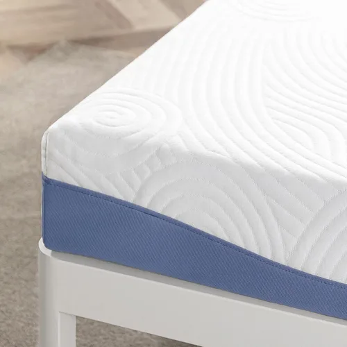 Miniatura 4 de Colchón de Cama de 6 Pulgadas de Gel Refrescante Infundido en Memoria Viscoelástica Mellow, Firmeza Media para un Sueño Reparador y Funda de Tela