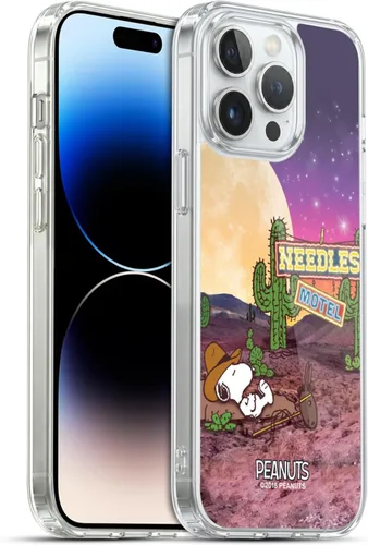Miniatura 75 de Head Case Designs Funda de gel con licencia oficial de Peanuts Nebula Cactus Needles Snoopy Space Cowboy [protección de grado militar] compatible
