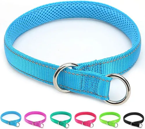Miniatura 12 de Collar reflectante para perro, collar de perro con lazo para perros de 20 a 38 libras, collares de nailon con acolchado suave para entrenamiento