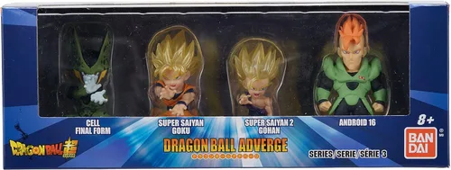 Miniatura 18 de Dragon Ball Super Dragon Ball Adverge SS Blue Goku, SS Rose Goku Black y Golden Freiza Mini Figura de 2.5 Pulgadas Paquete de 4