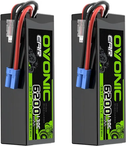 OVONIC 3S LiPo Batería 6200mAh 11.1V 130C RC Batería con EC5 Conector
