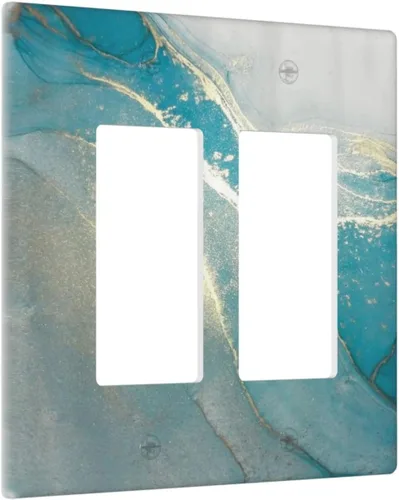 Miniatura 152 de Cubiertas Decorativas para Placas de Interruptor Abstracto Moderno de Mediados de Siglo Arco Boho Sol Dorado Hoja 1 Gang Placa de Pared Cubierta