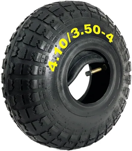 Potreba Juego de neumáticos y tubo interior 4.10/3.50-4 para carretilla neumática inflable y rueda de carretilla de mano llanta de 10 pulgadas 4 ''