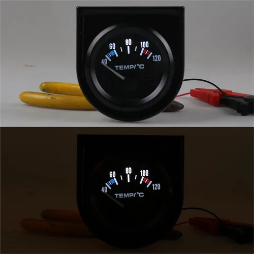 Miniatura 6 de 2" 52mm Car Pointer Water Temperature Gauge 40-120 Celsius Water Temp Gauge Car Meter TT101261