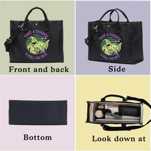 Miniatura 9 de BWKTOP Funny Ghost Tote Bag - Ghost Fans Gift: Take A Chance And Roll The Dice