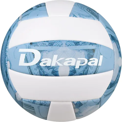 Dakapal Balón de voleibol competitivo para interiores y exteriores, tamaño oficial 5, voleibol suave profesional (sin bomba)