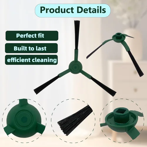 Miniatura 4 de Paquete de 6 cepillos de barrido de bordes compatibles con iRobot Roomba 705/505/405/205/105/105/Essential Series Robot Side Brush Partes
