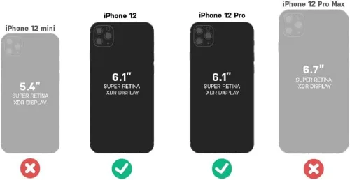Miniatura 2 de OtterBox Defender Series Edición Sin Pantalla - Funda para iPhone 12 e iPhone 12 Pro (Solamente) - Solo Funda - Empaque No Comercial - Poción