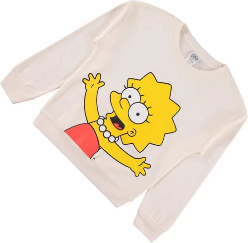 Miniatura 6 de The Simpsons Sudadera de cuello redondo para mujer, sudadera de Lisa, Bart and Homer Simpson, sudadera de cara grande con cuello redondo