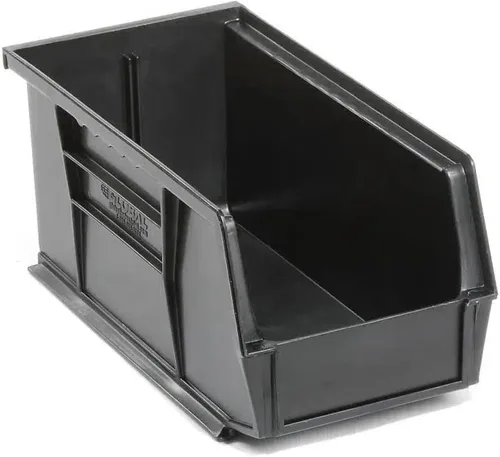 Miniatura 2 de Quantum Storage QUS230 - Contenedores apilables de plástico resistentes para taller, almacén y garaje, ultra apilables y colgantes, 10-7/8 pulgadas