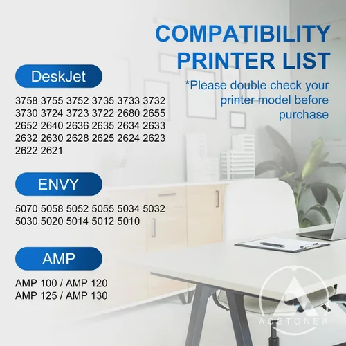 Miniatura 2 de Cartuchos de tinta negros 65XL de repuesto para impresora HP 65XL Ink 65 de alto rendimiento con Envy 5055 5052 5058 DeskJet 3755 2655 3752 3720