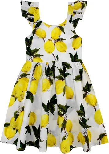 Miniatura 295 de Vestido de verano para niña, de algodón, con diseño floral