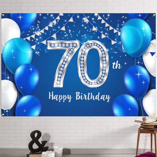 Miniatura 28 de HAMIGAR Fondo de pancarta de feliz cumpleaños número 10 de 6 x 4 pies, decoraciones de cumpleaños de 10 años, suministros de fiesta para niñas