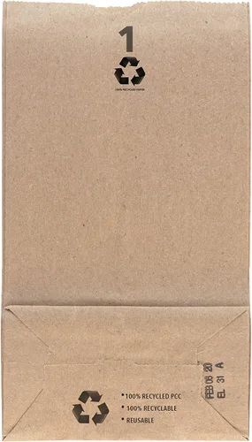 Miniatura 7 de Stock Your Home Bolsas de papel kraft pequeñas de papel marrón de 1 libra (250 unidades) bolsa de tamaño mini para empacar alimentos para desayuno