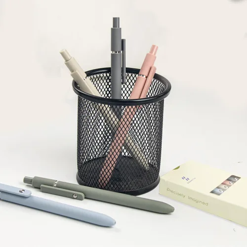 Miniatura 4 de 5 bolígrafos de secado rápido de 0.020 in de punta fina para escribir en diario, tomar notas, bolígrafos de gel de tinta negra para oficina