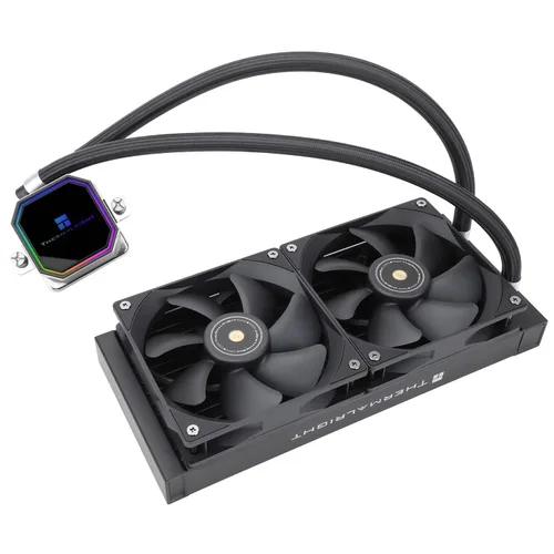 Miniatura 7 de Thermalright Frozen Prism 240 Enfriador de agua líquido negro para CPU con ventilador PWM de 4.724 in, especificación de fila fría negra de 240