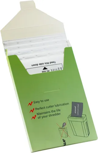 Miniatura 4 de Paquete de 28 hojas lubricantes para trituradoras de papel, trituradoras de papel, hoja de limpieza y afilado de aceite para trituradoras de papel