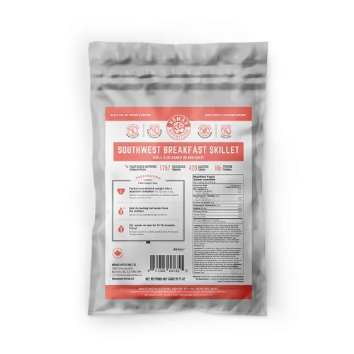 Miniatura 9 de Nomad Nutrition Southwest Breakfast Skillet - Comida de senderismo liofilizada instantánea para mochileros y campamentos, comidas de senderismo a